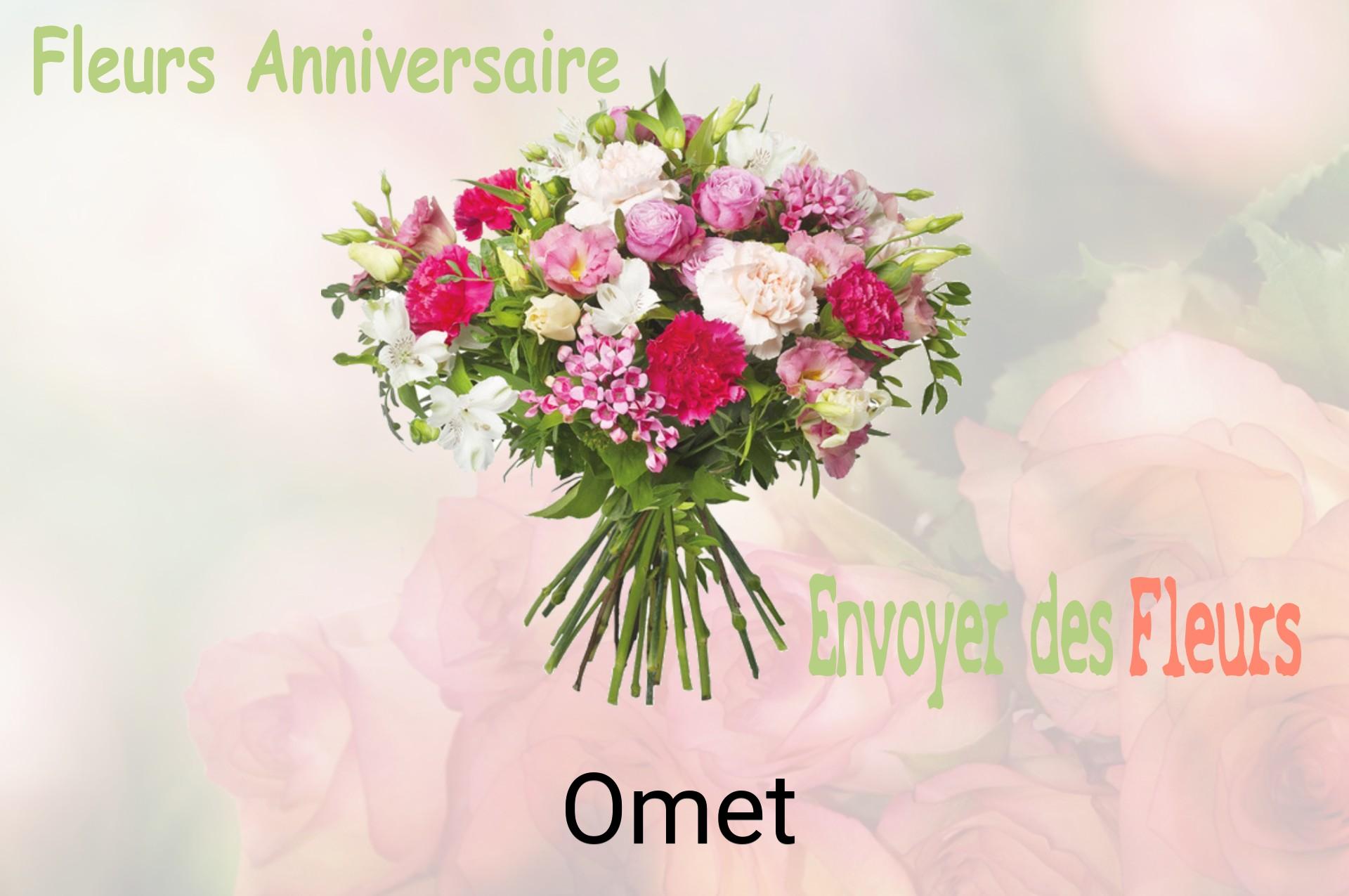 Bouquet de fleurs d’anniversaire livré à Omet