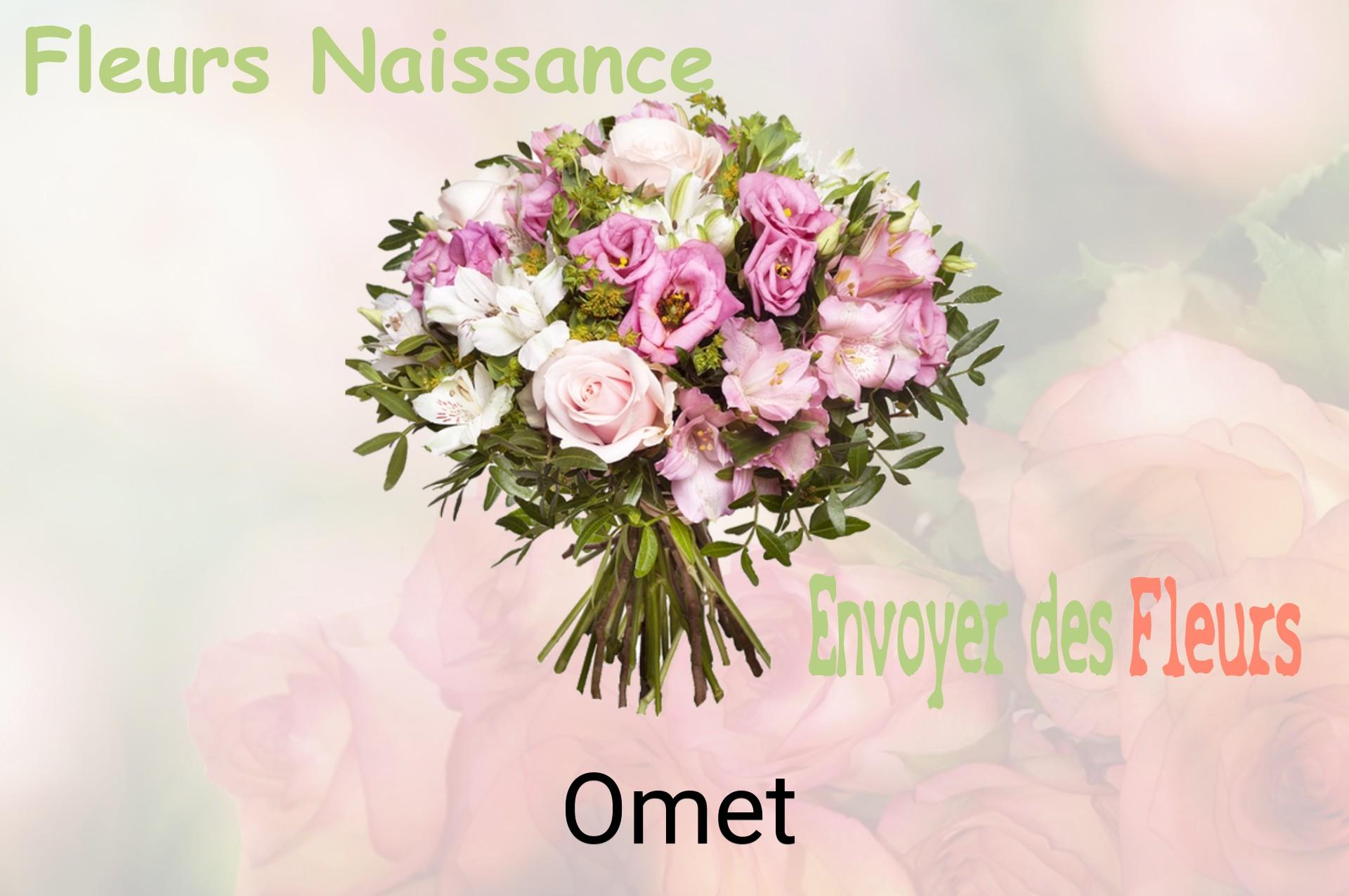 Bouquet de fleurs de naissance livré à Omet